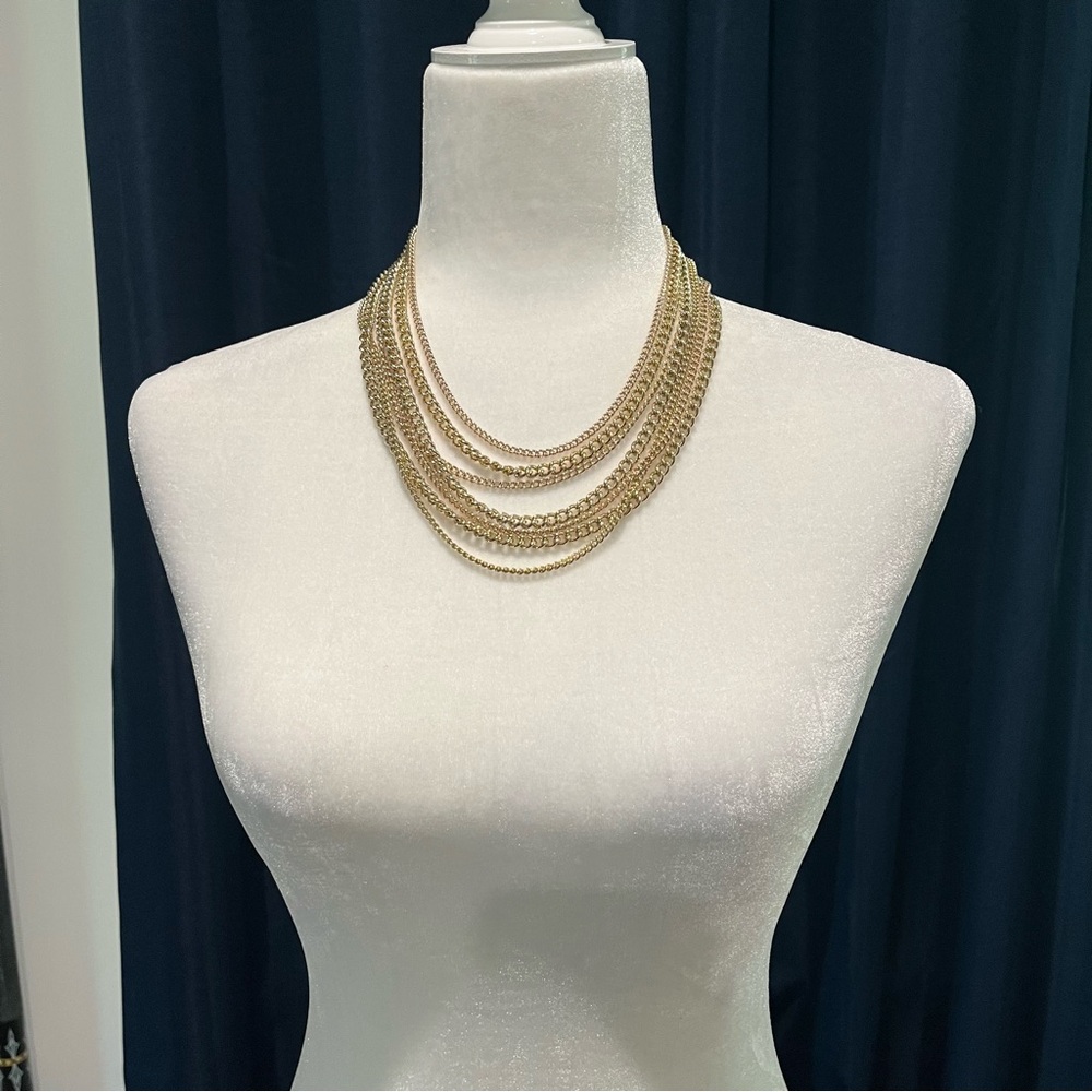 Gold Layered Chain Necklace